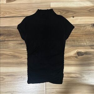 Elegant Black Short Sleeve Women's Tee